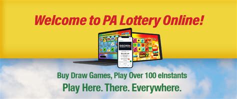 play pa lottery online|pa lottery login.